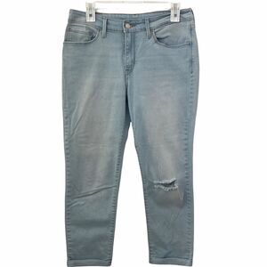 Levi’s Jeans Women’s Size 30 Ripped Distressed Cropped Light Wash Cuffed
